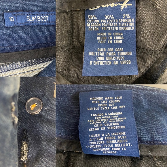 Seven7 Slim Boot Mid Rise Jeans Size 10 - Picture 8 of 8